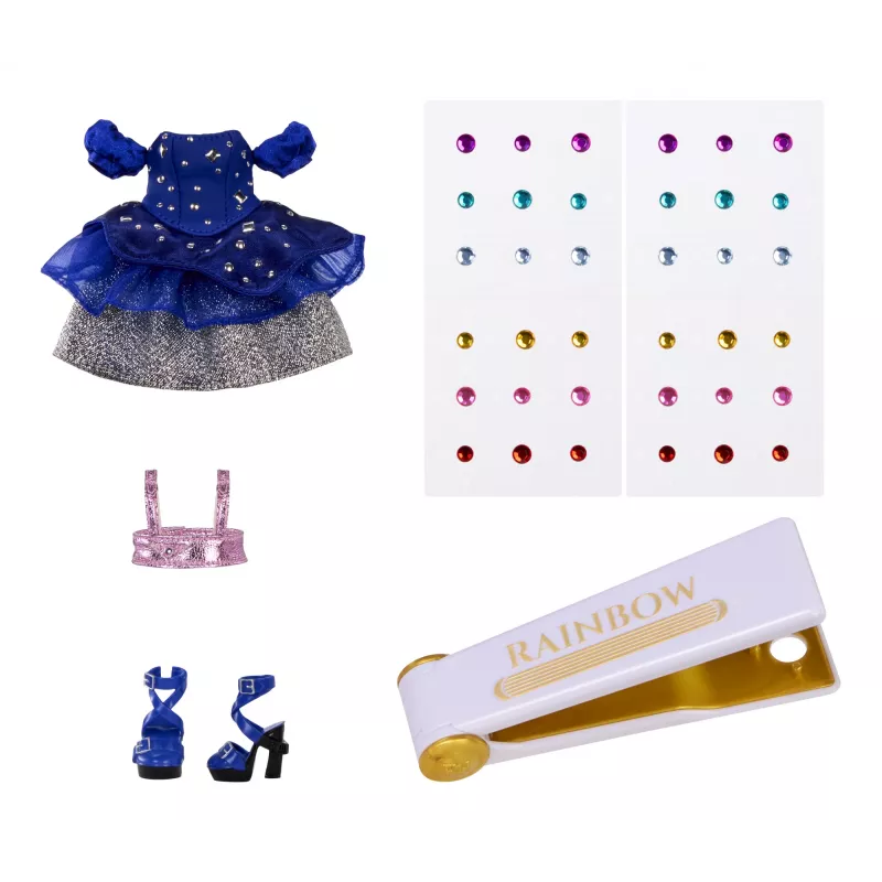 Muñecas de moda Rainbow High Be Dazzling - Genevieve Bleue (azul)