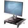 Soporte para monitor de ordenador Fellowes con 5 alturas ajustables - Elevador de monitor Office Suites con bandeja de almacenamiento - Soporte para monitor ergonómico ajustable para ordenador - Peso máx. 36 kg/Tamaño máx. 28