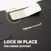 Reposapiés bajo el escritorio Fellowes – Reposapiés Office Suites bajo el escritorio, reposapiés ergonómico con 3 posiciones ajustables en altura y tecnología antibacteriana – Reposapiés para oficina y casa – Negro
