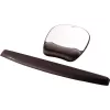 Fellowes Mouse Mat Wrist Support - Alfombrilla de ratón con reposamuñecas de espuma viscoelástica - Alfombrilla de ratón ergonómica para ordenador, portátil, teletrabajo - Compatible con ratones láser y ópticos - Plata