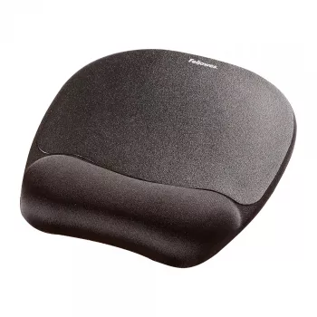 Fellowes Mouse Mat reposamuñecas espuma viscoelástica alfombrilla de ratón ergonómica negra