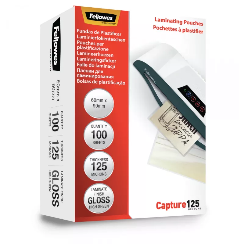 Fellowes 5397402 fundas de plastificar 100 unidades