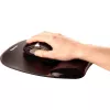 Alfombrilla de ratón Fellowes Crystals Gel con reposamuñecas de gel, negra, 202×230 mm, 340 g