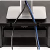 Soporte para monitor de ordenador Fellowes con 3 alturas ajustables – Premium Monitor Riser Plus con gestión de cables – Soporte para monitor ergonómico ajustable para ordenador – Peso máx. 36 kg / Tamaño máx. 21 inch – Grafito