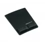 Reposamuñecas para alfombrilla de ratón Fellowes - Alfombrilla de ratón Health-V con protección antibacteriana - Alfombrilla de ratón ergonómica para ordenador, portátil, teletrabajo - Negro