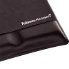 Reposamuñecas para alfombrilla de ratón Fellowes - Alfombrilla de ratón Health-V con protección antibacteriana - Alfombrilla de ratón ergonómica para ordenador, portátil, teletrabajo - Negro