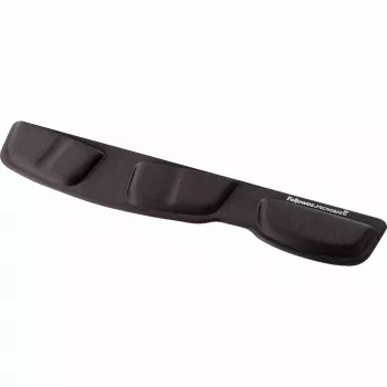 Fellowes reposamuñecas para teclado - Health-V reposamuñecas con protección antibacteriana - Reposamuñecas ergonómico para ordenador, portátil, teletrabajo - Negro