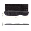 Fellowes reposamuñecas para teclado - Health-V reposamuñecas con protección antibacteriana - Reposamuñecas ergonómico para ordenador, portátil, teletrabajo - Negro