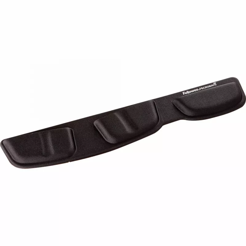 Fellowes reposamuñecas para teclado - Health-V reposamuñecas con protección antibacteriana - Reposamuñecas ergonómico para ordenador, portátil, teletrabajo - Negro