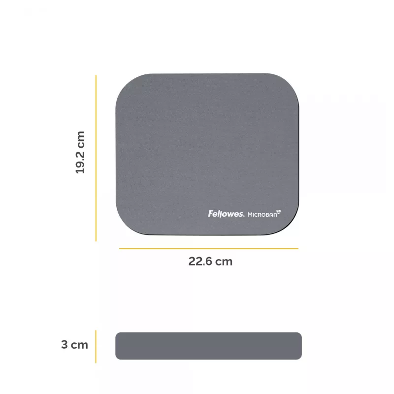 Fellowes 5934005 alfombrilla de ratón plateada