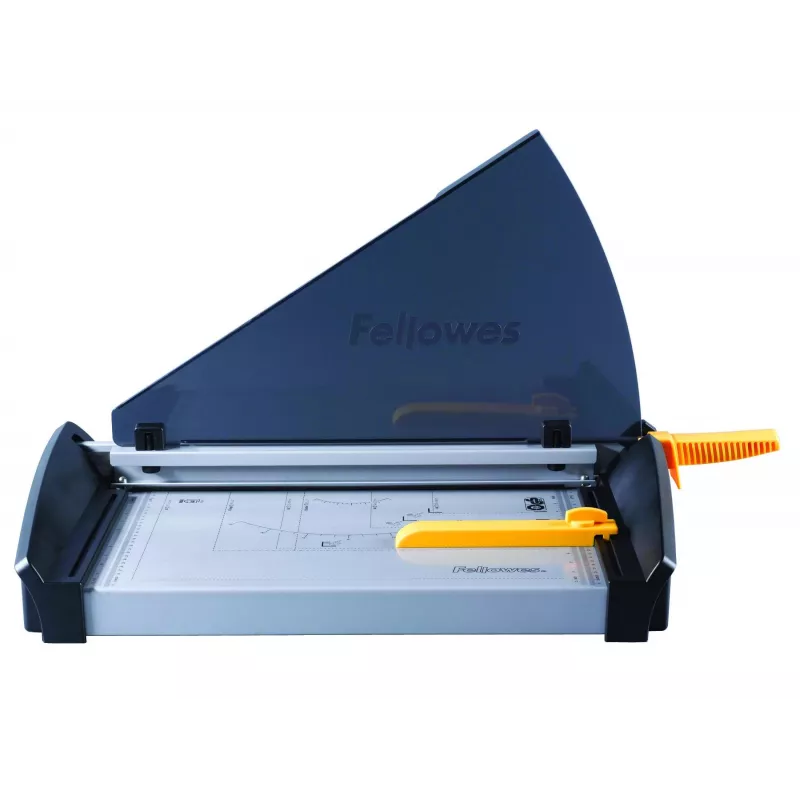 Cortadora de papel Fellowes Plasma A3/180 – Longitud de corte 46 cm, capacidad 40 hojas, grafito/plata/amarillo