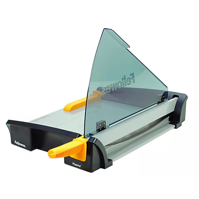 Cortadora de papel Fellowes Plasma A3/180 – Longitud de corte 46 cm, capacidad 40 hojas, grafito/plata/amarillo