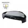 Fellowes soporte para monitor con 3 alturas ajustables – Smart Suites Monitor Riser Plus con almacenamiento – Soporte de monitor ergonómico ajustable para ordenador – Peso máx. 10 kg/Tamaño máx. 21 inch – Negro