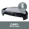 Fellowes soporte para monitor con 3 alturas ajustables – Smart Suites Monitor Riser Plus con almacenamiento – Soporte de monitor ergonómico ajustable para ordenador – Peso máx. 10 kg/Tamaño máx. 21 inch – Negro