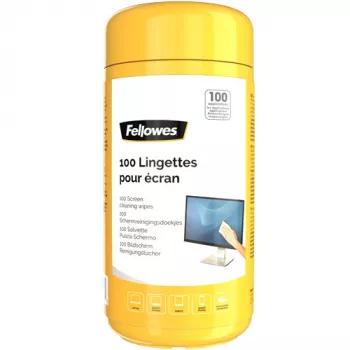 Fellowes 100 Screen Cleaning, toallitas húmedas limpiadoras de dispositivos, LCD/TFT/Plasma, multicolor, 82 mm, 82 mm, 170 mm