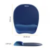 Fellowes alfombrilla de ratón/reposamuñecas Memory Foam zafiro