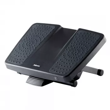 Fellowes reposapiés bajo el escritorio – Professional Series reposapiés definitivo ergonómico con 3 alturas ajustables y superficie de masaje – Reposapiés para oficina y hogar – Negro