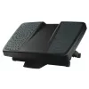 Fellowes reposapiés bajo el escritorio – Professional Series reposapiés definitivo ergonómico con 3 alturas ajustables y superficie de masaje – Reposapiés para oficina y hogar – Negro