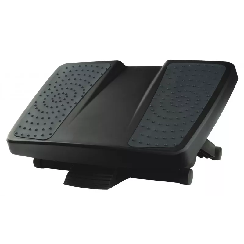 Fellowes reposapiés bajo el escritorio – Professional Series reposapiés definitivo ergonómico con 3 alturas ajustables y superficie de masaje – Reposapiés para oficina y hogar – Negro