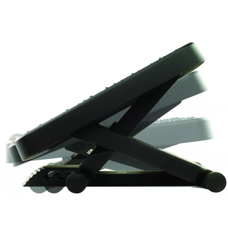 Fellowes reposapiés bajo el escritorio – Professional Series reposapiés definitivo ergonómico con 3 alturas ajustables y superficie de masaje – Reposapiés para oficina y hogar – Negro