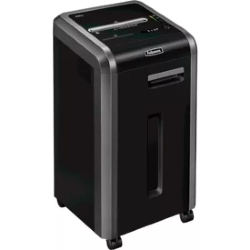 Fellowes Powershred 225i destructora de corte en tiras, corte en tiras, 24 cm, 5,8 mm, 60 L, 4 ruedas, 4800 mm/min