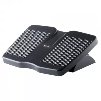 Fellowes reposapiés bajo el escritorio – Refresh reposapiés ergonómico con 2 alturas ajustables y superficie de masaje – Reposapiés para oficina y hogar – Negro