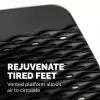Fellowes reposapiés bajo el escritorio – Refresh reposapiés ergonómico con 2 alturas ajustables y superficie de masaje – Reposapiés para oficina y hogar – Negro