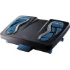 Fellowes reposapiés bajo el escritorio – Energizer reposapiés ergonómico con 3 posiciones de altura ajustables y superficie con relieve de masaje – Reposapiés para oficina y hogar – Antracita