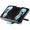 Fellowes reposapiés bajo el escritorio – Energizer reposapiés ergonómico con 3 posiciones de altura ajustables y superficie con relieve de masaje – Reposapiés para oficina y hogar – Antracita