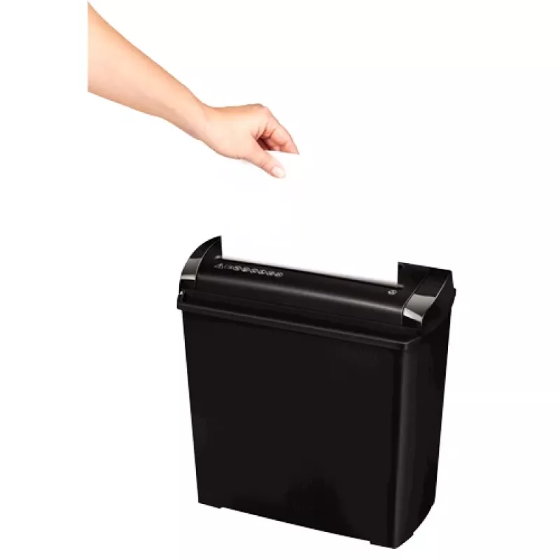 Fellowes P-25S destructora de corte en tiras 22 cm negra, gris