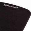 Fellowes alfombrilla de ratón con reposamuñecas – PlushTouch alfombrilla de ratón con base de goma antideslizante y protección antibacteriana – Alfombrilla de ratón ergonómica para ordenador, portátil, teletrabajo – Negro