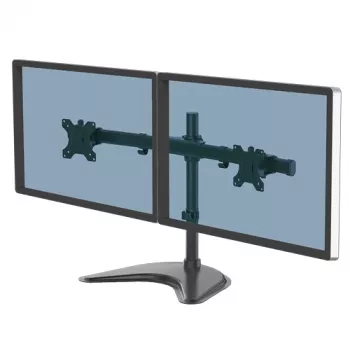 Fellowes Seasa brazo doble para monitor - Soporte de monitor de pie para pantallas de 27