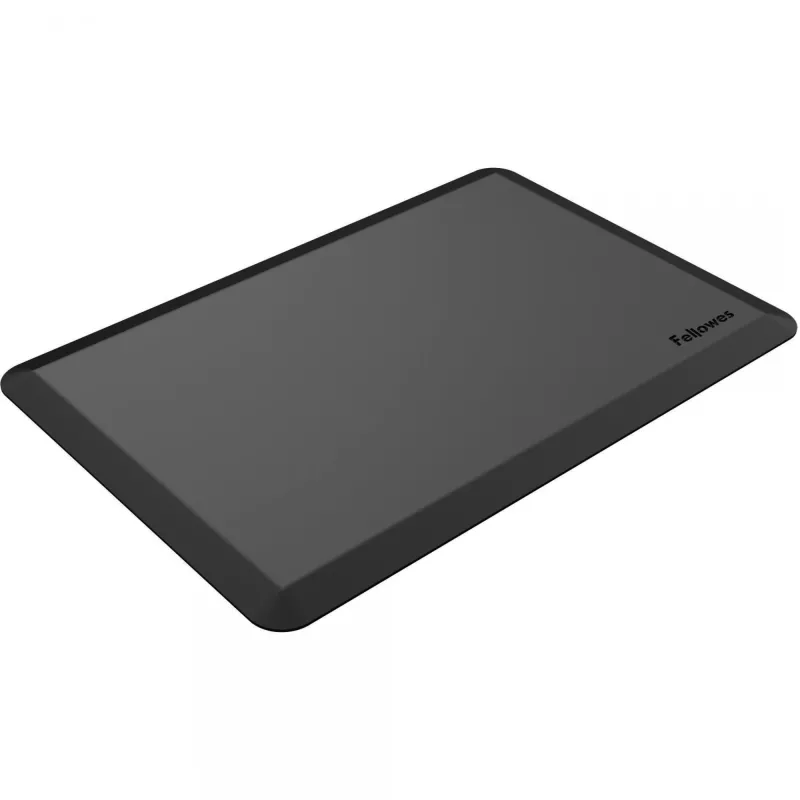 Fellowes Alfombrilla antifatiga – Alfombrilla ergonómica para escritorio de pie y sentado para uso diario en el trabajo o el hogar – H1,91 x B91,44 x T60,96 cm – Negro