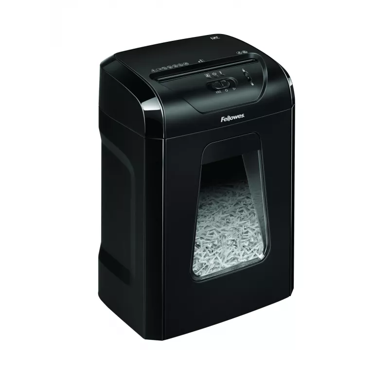 Fellowes Powershred 12C Destructora de papel corte en cruz 22,5 cm Negro