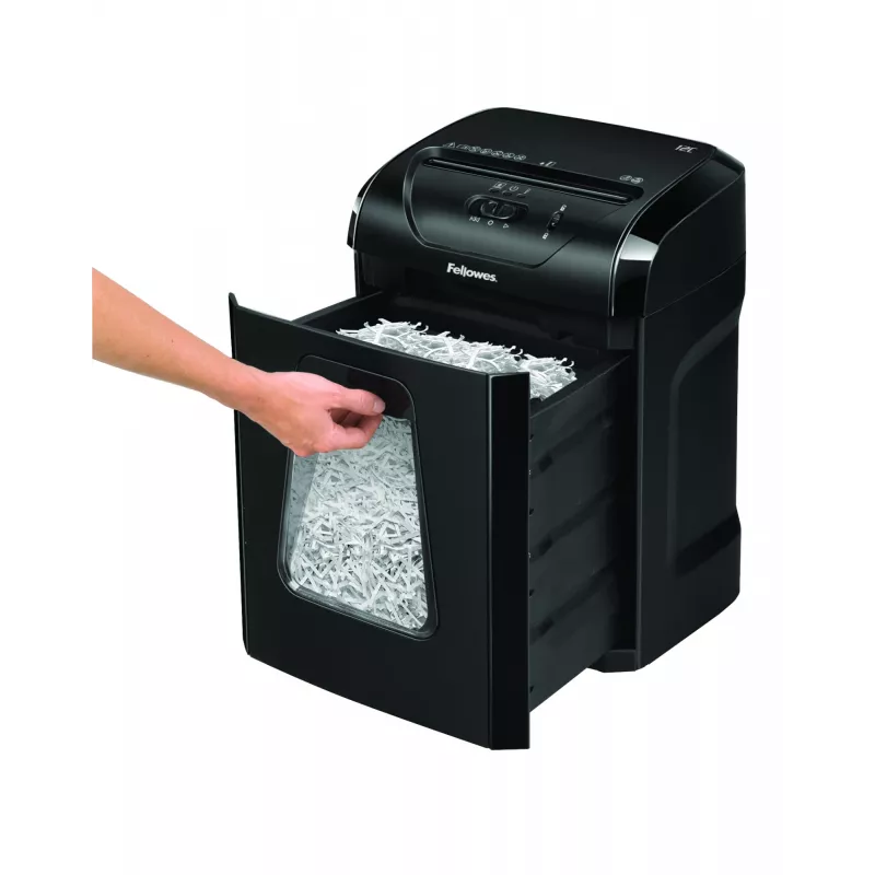 Fellowes Powershred 12C Destructora de papel corte en cruz 22,5 cm Negro