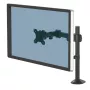 Fellowes Soporte de monitor Reflex - Soporte de monitor para pantallas de 8 kg y 32 pulgadas - Soporte de monitor de escritorio ajustable - Inclinación 45° Giro 180° Rotación 360°, VESA 75 x 75/100 x 100 - Negro