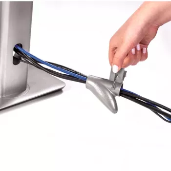 Fellowes CableZip Funda flexible para cables de suelo Plata 1 ud.