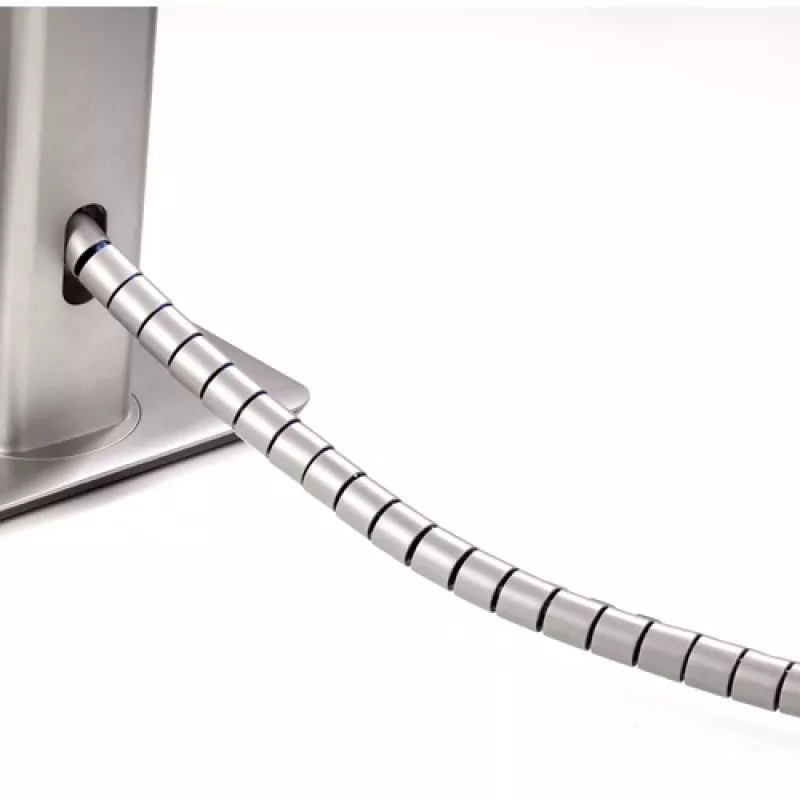 Fellowes CableZip Funda flexible para cables de suelo Plata 1 ud.