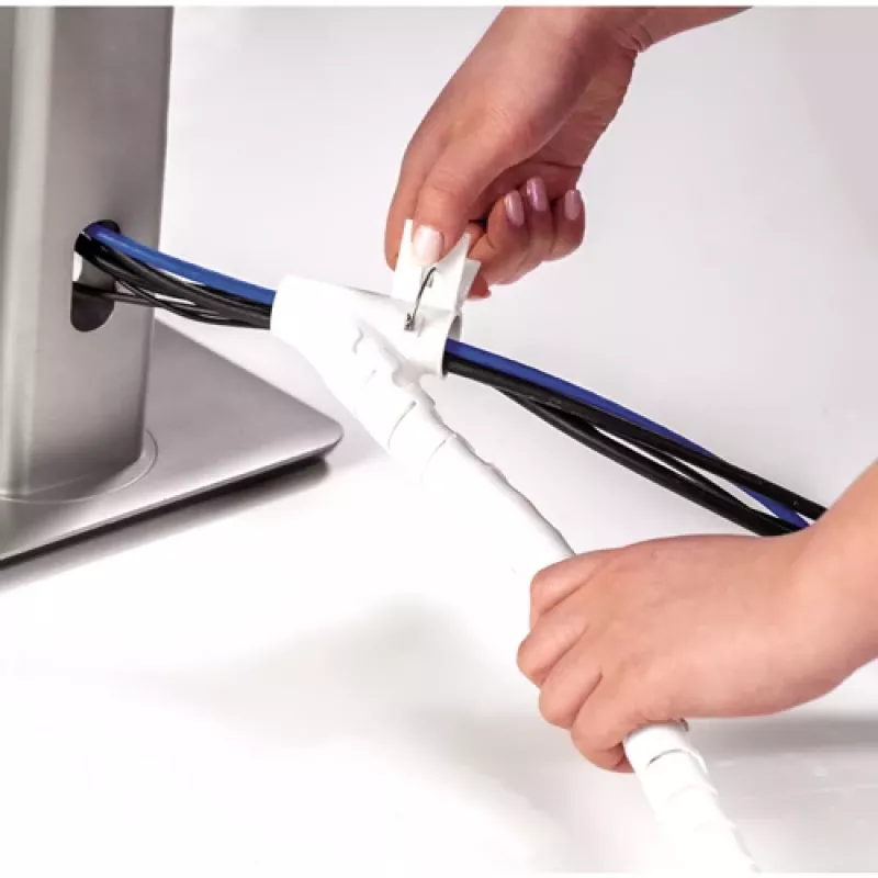 Fellowes CableZip Canaleta para cables de suelo Blanco 1 ud.