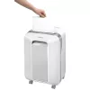Fellowes Powershred LX201 Destructora de papel microcorte blanca, microcorte, 23 cm, 2 x 12 mm, 22 L, táctil, 4 ruedas
