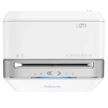 Fellowes LX Series Powershred LX21 Destructora de papel microcorte Gris, Blanco
