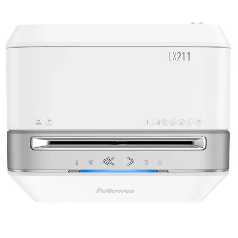 Fellowes LX Series Powershred LX21 Destructora de papel microcorte Gris, Blanco