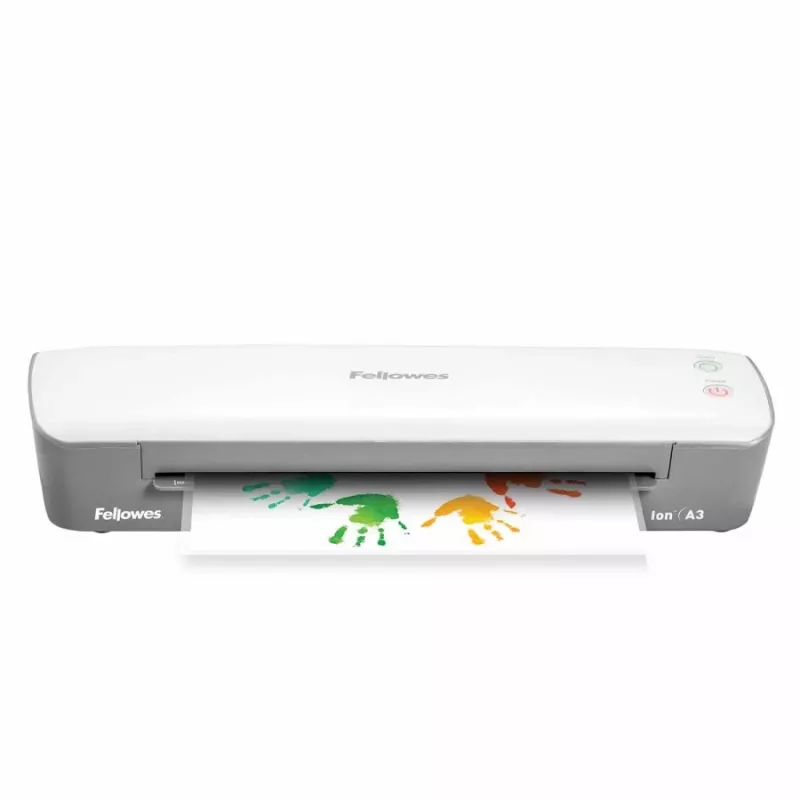 Fellowes Plastificadora Ion A3, 31,8 cm, plastificadora en caliente, 300 mm/min, 0,4 mm, A3, Blanco