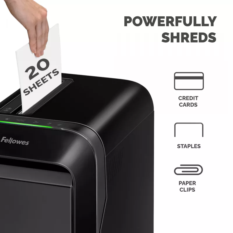 Fellowes LX Series Powershred LX220 Destructora de papel 65 dB Negro