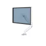 Fellowes Platinum Series Brazo de monitor – Soporte de monitor para pantallas de 8 kg y 40 pulgadas – Soporte de monitor de escritorio ajustable – Inclinación 45°, Giro 180°, Rotación 360°, VESA 75 x 75/100 x 100 – Blanco