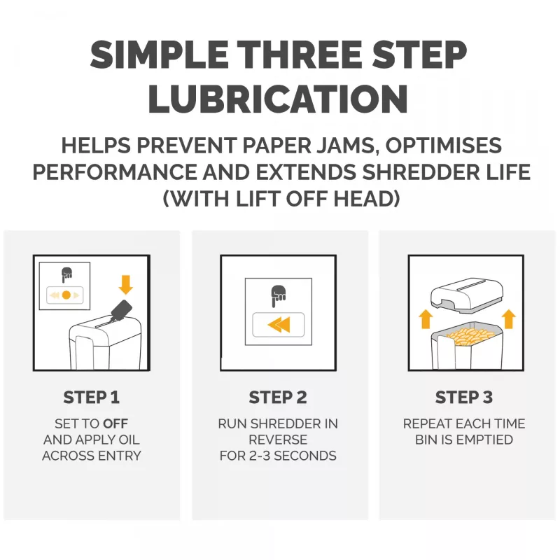 Fellowes Powershred Lubricante en botella (355 ml), aceite lubricante, 0,355 l, Amarillo, 90 mm, 35 mm, 20 mm