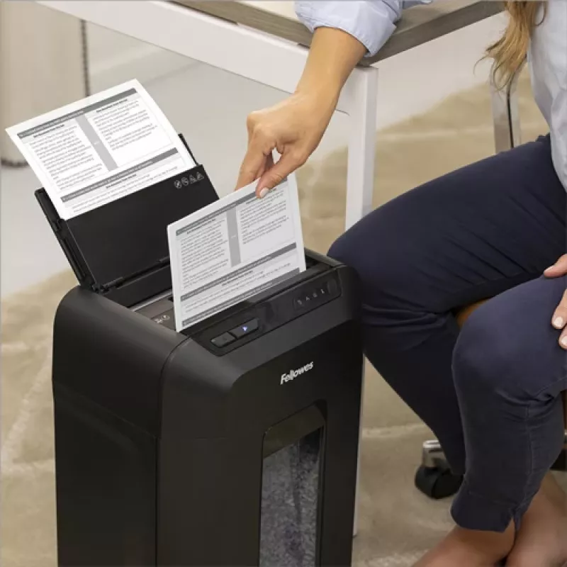 Fellowes AutoMax 90M Destructora de papel microcorte Negro