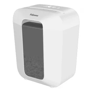 Fellowes Serie LX Powershred LX50 (blanco) Destructora de corte en partículas – bloqueo de seguridad patentado