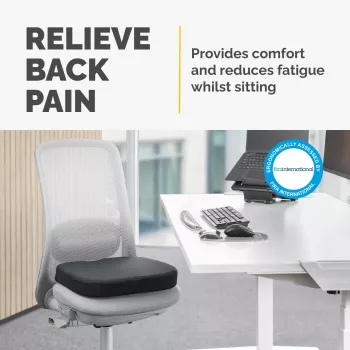 Fellowes Cojín para silla de oficina Breyta Cojín de confort con hueco para el coxis