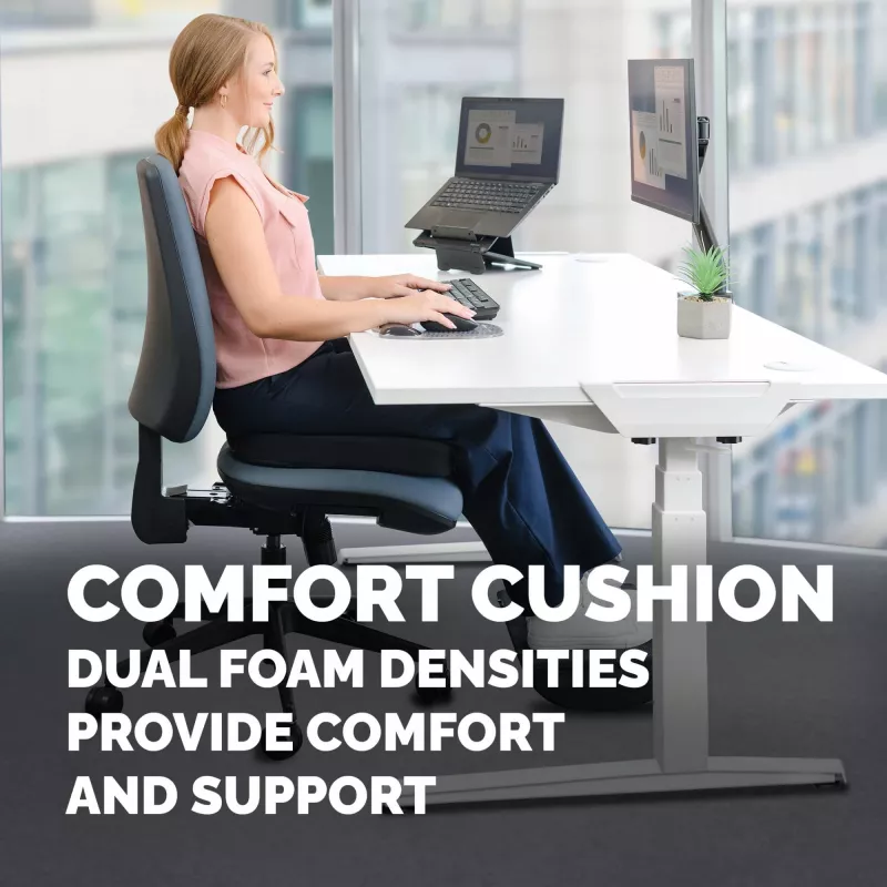 Fellowes Cojín para silla de oficina Breyta Cojín de confort con hueco para el coxis